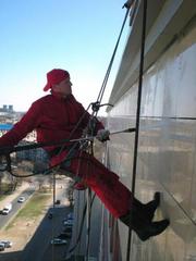 Промышленные альпинисты. Высотные работы.