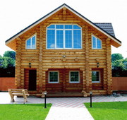 Строительство домов из оцилиндрованного бревна по низкой цене.