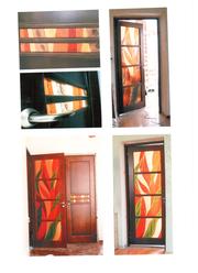 Витражи, фьюжинг, витраж из пленки.