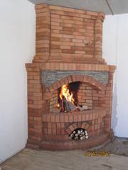 Печи из кирпича камины барбекю
