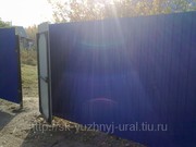 Строительство заборов из профлиста и кирпича.