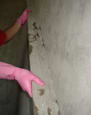 Выравнивание и отделка стен,  полов,  потолков по маякам: 