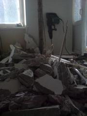 Демонтаж стен,  штукатурки и т.д.