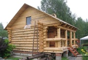 Строителство срубов,  деревянных домов и бань под ключ из бревна
