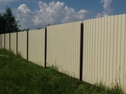 Заборы из Увроштакетника,  профнастила,  рабицы.