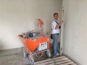 Механизированная штукатурка.