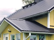 Монтаж профнастила кровли