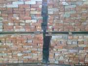 б/у полнотелый цокольный кирпич