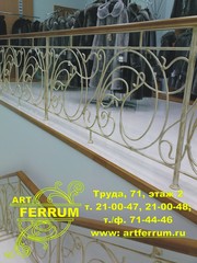 ЛЕСТНИЦЫ КОВАНЫЕ НА КОСОУРАХ  КОМПАНИЯ ART FERRUM  ОГРАЖДЕНИЯ И ПЕРИЛА
